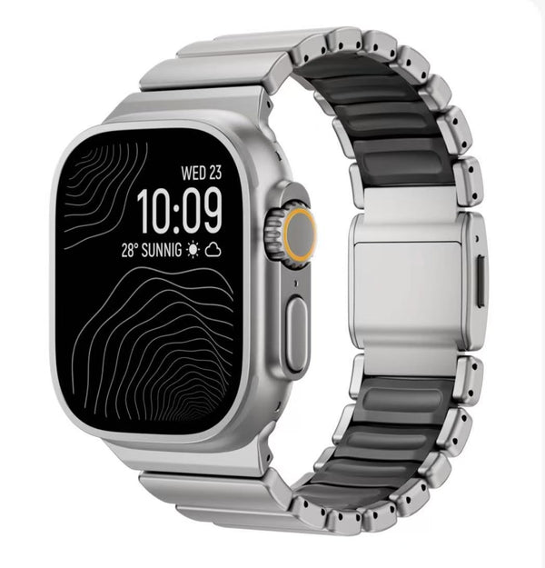 Premium Apple Watch Titanium Metal Band Magnetic Quick-Release iWatch  Compatible with 42/44/45/46/49mm  Metal Band for Sport and Business