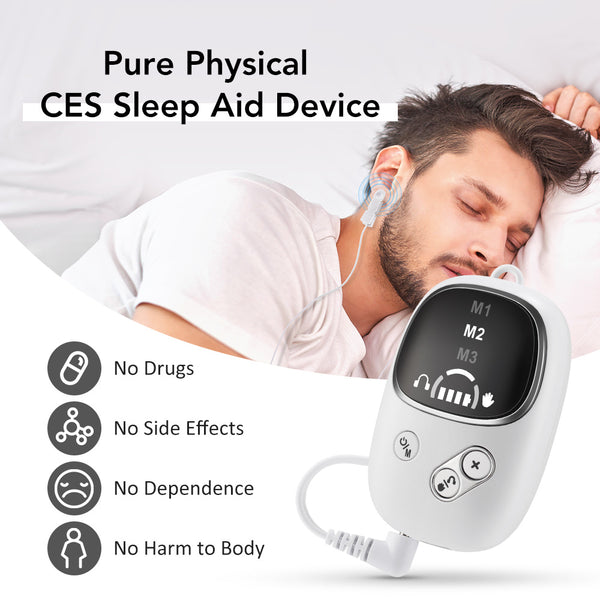 The Solution to Insomnia: Smart CES Sleep Device | 2-in-1 Ear Clip and Handheld | Cutting-Edge Technology for Natural Sleep Aid