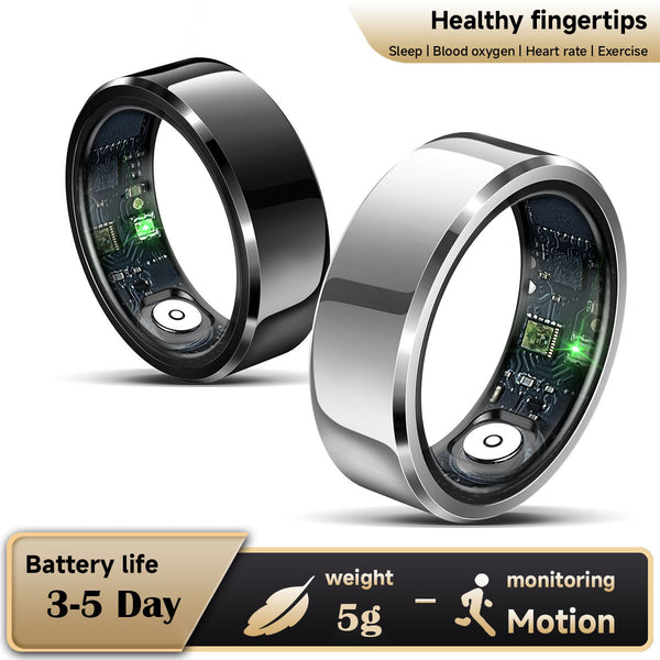 New Smart Health Monitoring Ring Heart Rate Blood Oxygen Monitoring Ring Multi Sports Modes IP68 5ATM Waterproof