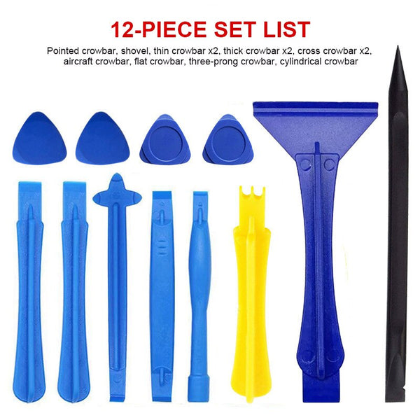 12PCS Repair Disassembly Tool Blade Open Tool Electronic Equipment Repair Kit Cell Phone Screen Open Tool