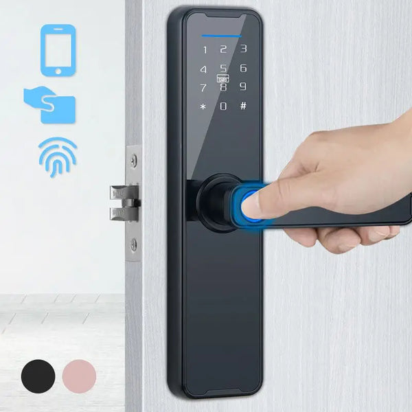 Multi-Functional TUYA App WIfI elligent Fingerprint Anti-Theft Lock Combination Room Bedroom Door Security Lock Smart Lock