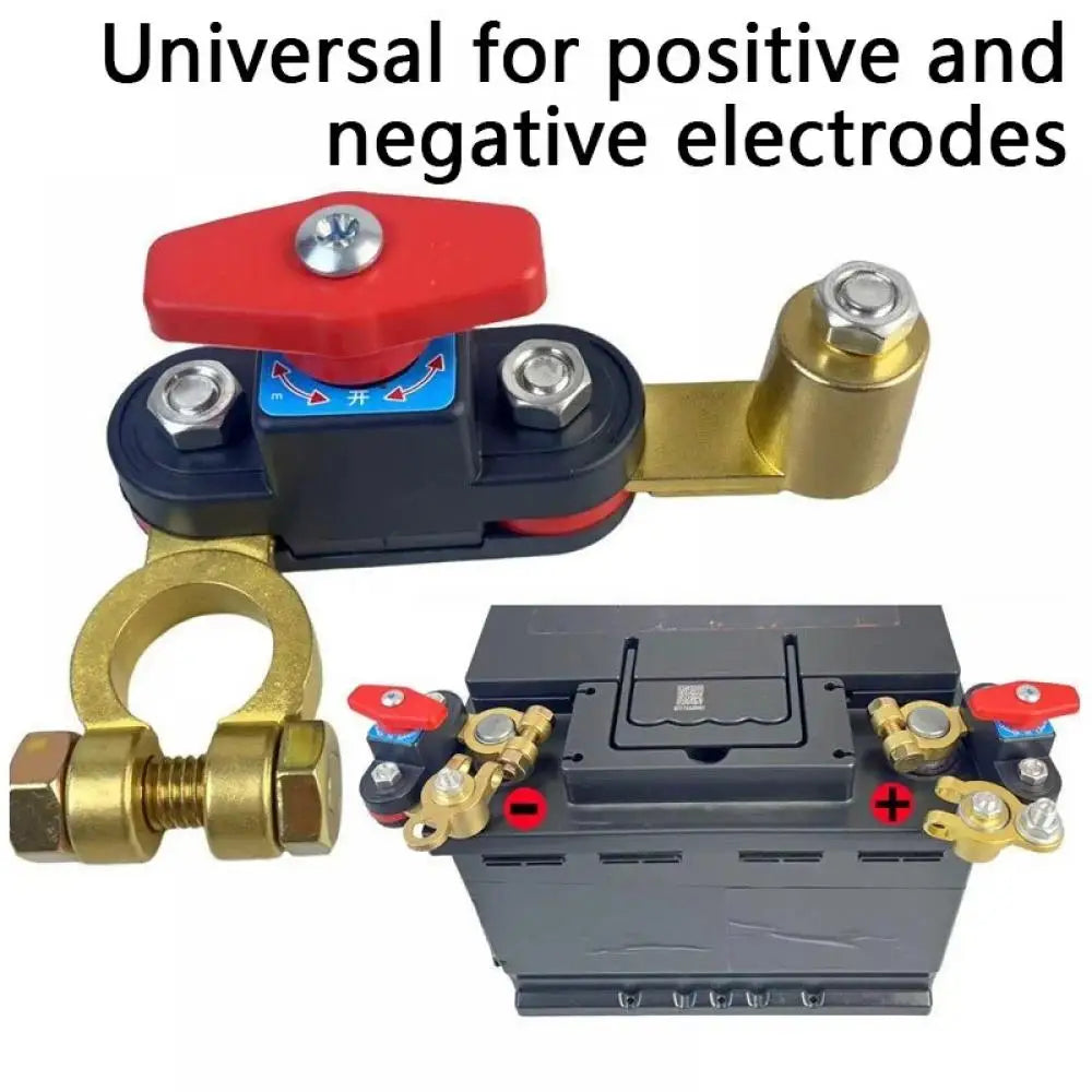 12V-24V Car Battery Disconnect Switch Bidirectional Joint Can Rotate Disconnect Switch Anti-Power Off Leakage Circuit Breaker