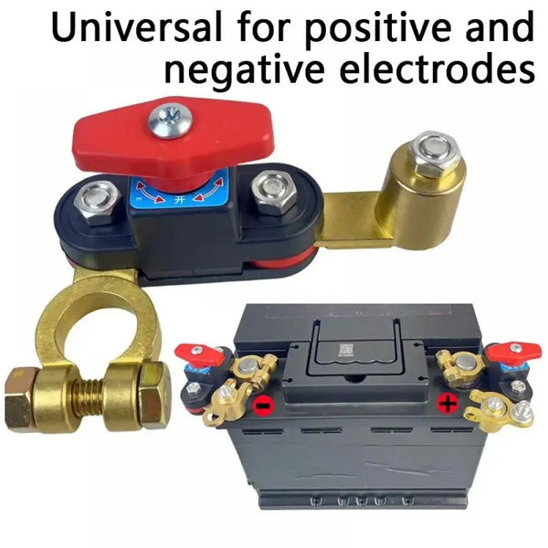 12V-24V Car Battery Disconnect Switch Bidirectional Joint Can Rotate Disconnect Switch Anti-Power Off Leakage Circuit Breaker