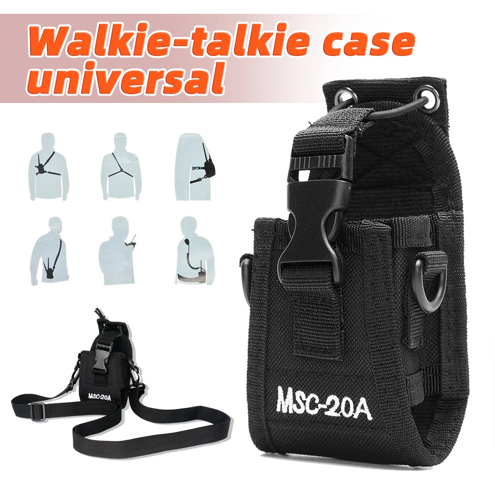 Universal Walkie Talkie Bag Nylon Holster Carry Case