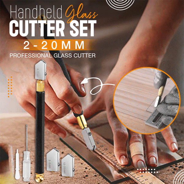 Handheld glass cutter Professional Glass Tile mirror Cutting Tools hand tool With Oil Dropper Glass Cutter Set 2-20mm