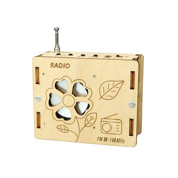 Handcrafted DIY FM Radio Wooden Model kit