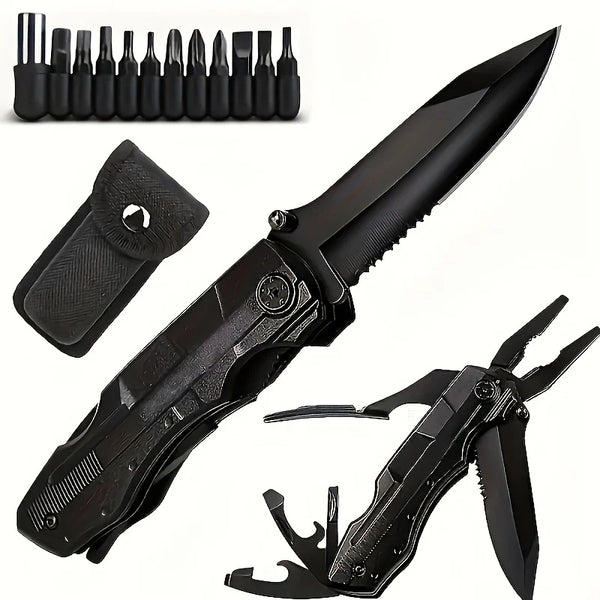 Multifunctional Knife Pliers Outdoor Home Portable Outdoor Survival Folding Knife Plier Screwdriver Hand Tool Car Emergency Tool
