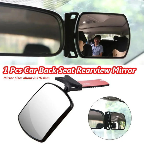 360° Wide-Angle Rear View Mirror | Rear Seat Baby Monitoring Essential | No-Installation In-Car Child Safety Mirror