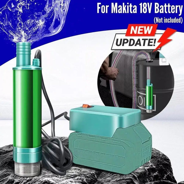 2.4M Lithium Battery Pump For 38Type 51Type Makita 18V Battery  38mm Cordless Diesel Fuel Water Transfer 40-60L/min Pump