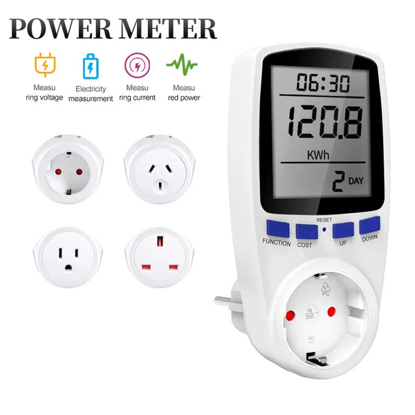 Plug-in Metering Socket Power Tester Measuring Instrument Smart Billing Power Metering Socket AC 0-300V