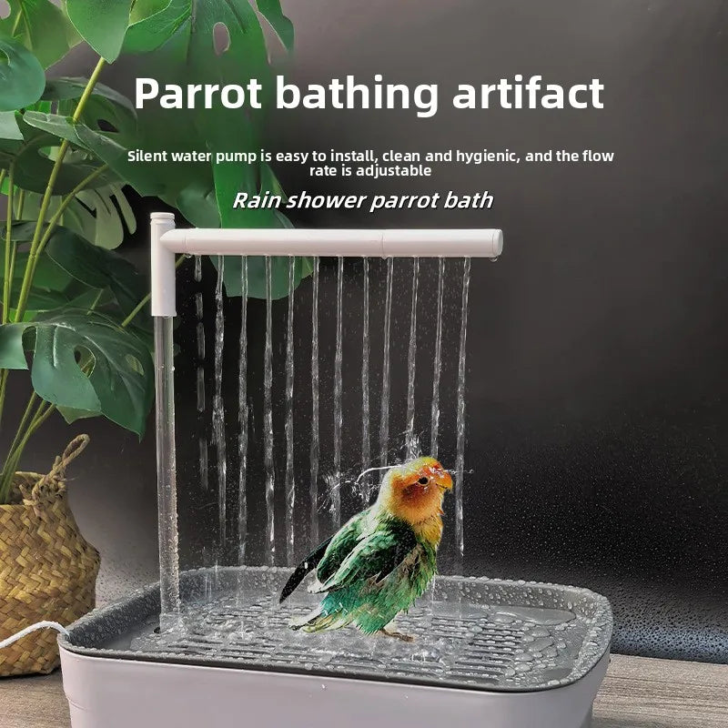 Automatic Circulating Parrot Bath Bird Bath Electric Bath for Parrots, Budgerigars, and Cockatiels