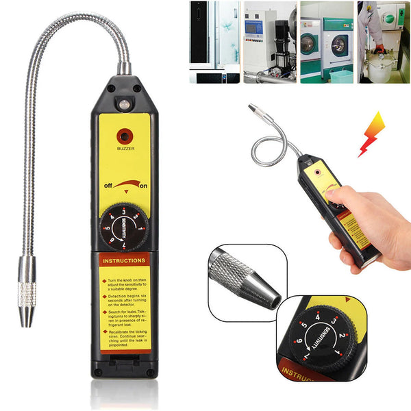 Multifunctional Car/Home AC Halogen Leak Detector Freon Leak Detector Refrigerant Halogen Leak Detector Portable R134a R410a R22a R600a R290 CFCs HCFCs HFCs Tester Tool