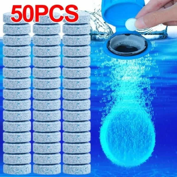 50Pcs Car Windshield Glass Concentrated Washer Tablets Car Effervescent Washer Fluid Wiper Glass Solid Cleaning Tablets 1Pc Makes 4 liters of Cleaning Fluid