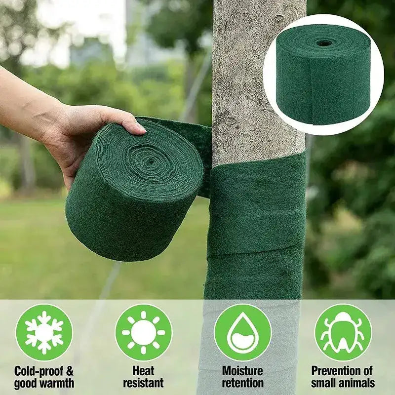 20M Tree Trunk Winter-Proof Insulation Protector Gardening Wrap Tree Trunk Shrub Plants Antifreeze Bandage Tape Entangled Cotton Cloth Warm
