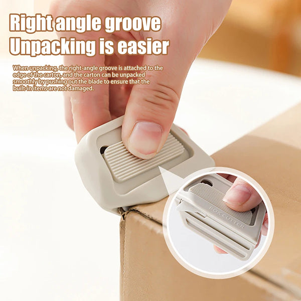 2Pcs Parcel Cardboard Box Safety Unboxing Cutter