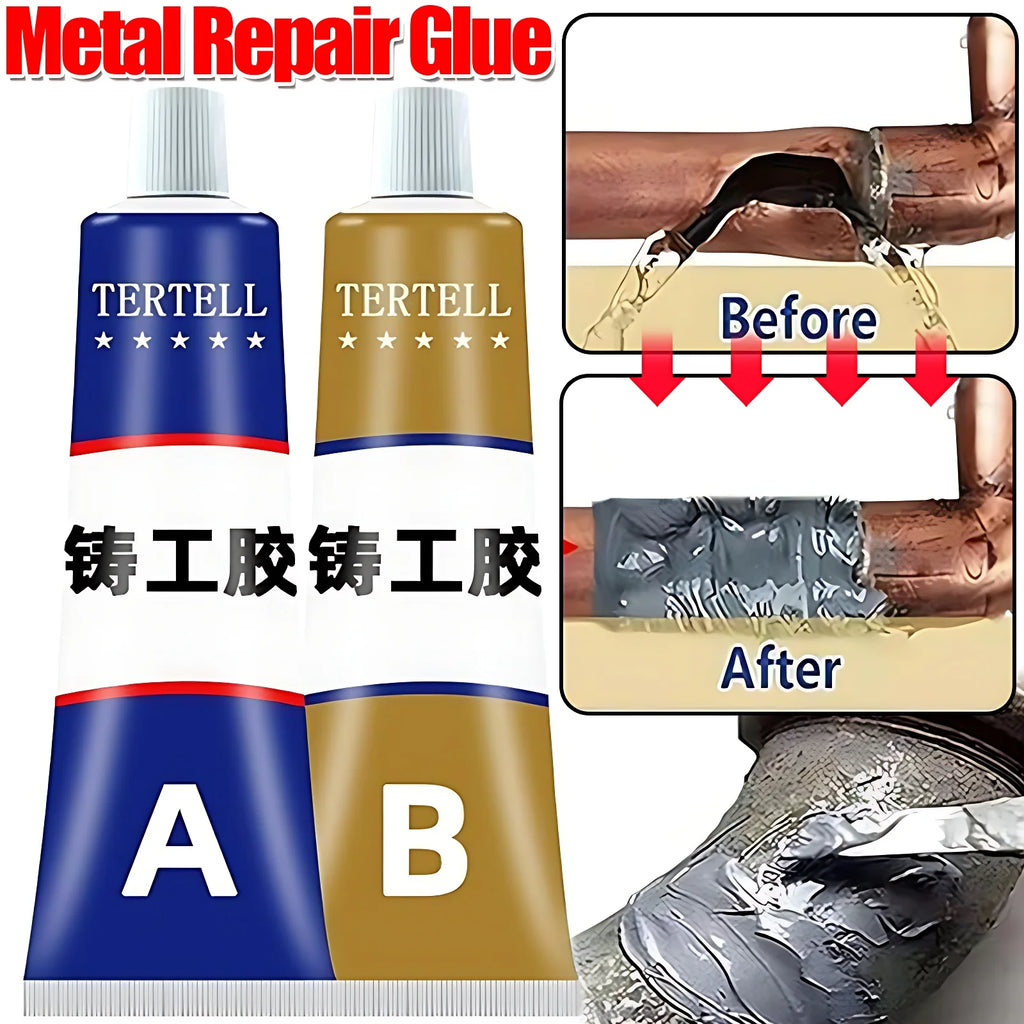 Metal Repair Agent AB Glue Casting Adhesive Industrial Repair Agent Casting Metal Cast Iron Damaged Crackle Welding Glue
