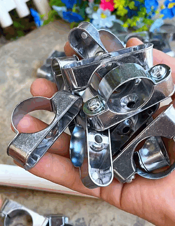 20Pcs Stainless Steel Pipe Holder 20mm 25mm 32mm