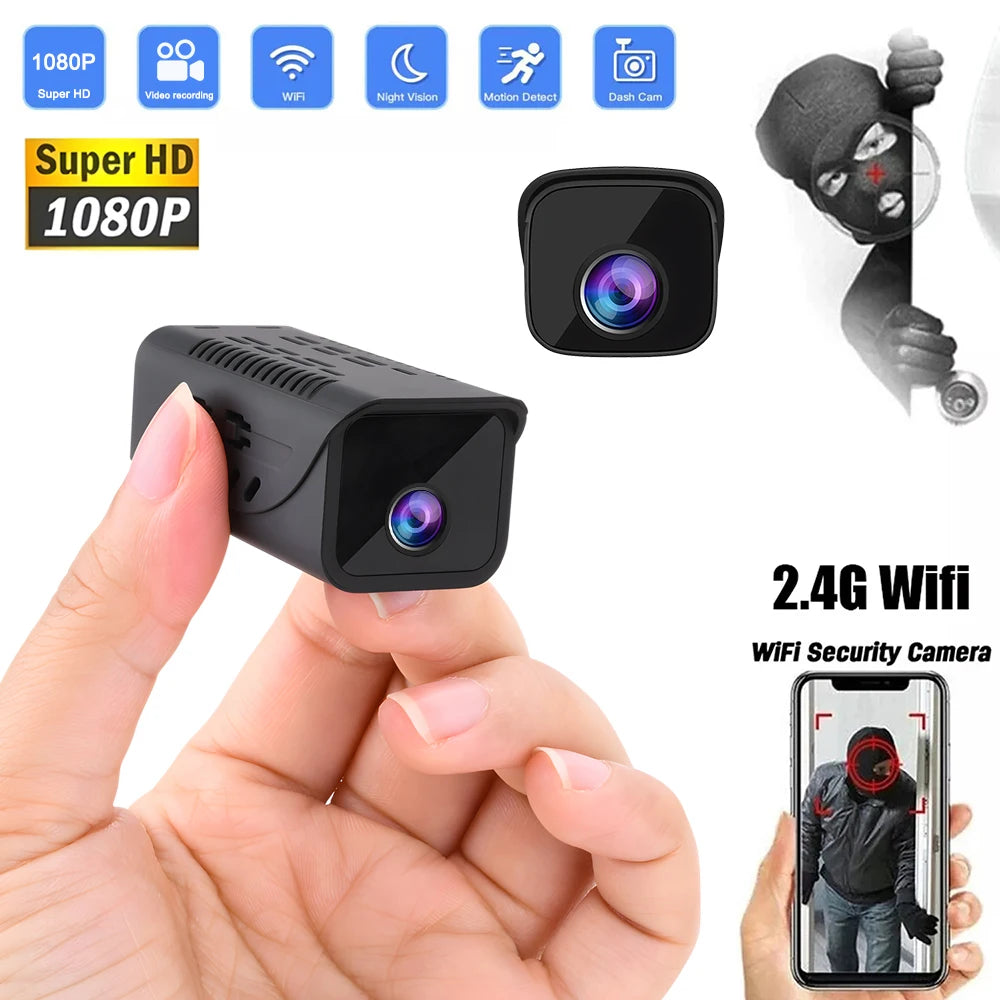 Mini Smart Night Vision Wireless Wifi Security Camera Motion Detection Alarm Remote View Waterproof Camera
