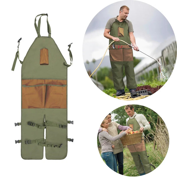 Men's Apron Work Suit Popular Horticultural Trimming Multi Pocket Oxford Cloth Colored Extended Garden Leggings