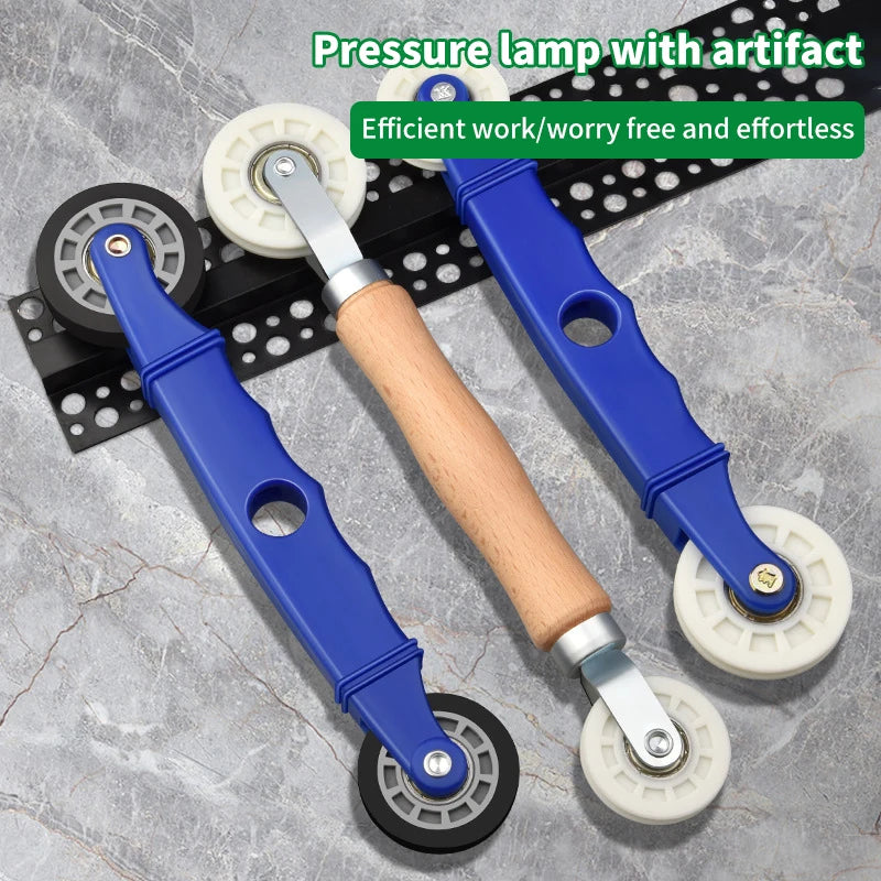 The Ultimate LED Strip Installation Tool | Designed specifically for linear LED strips, 6–10mm universal fit, labour-saving and protects LEDs from pressure, available with wooden or plastic handle