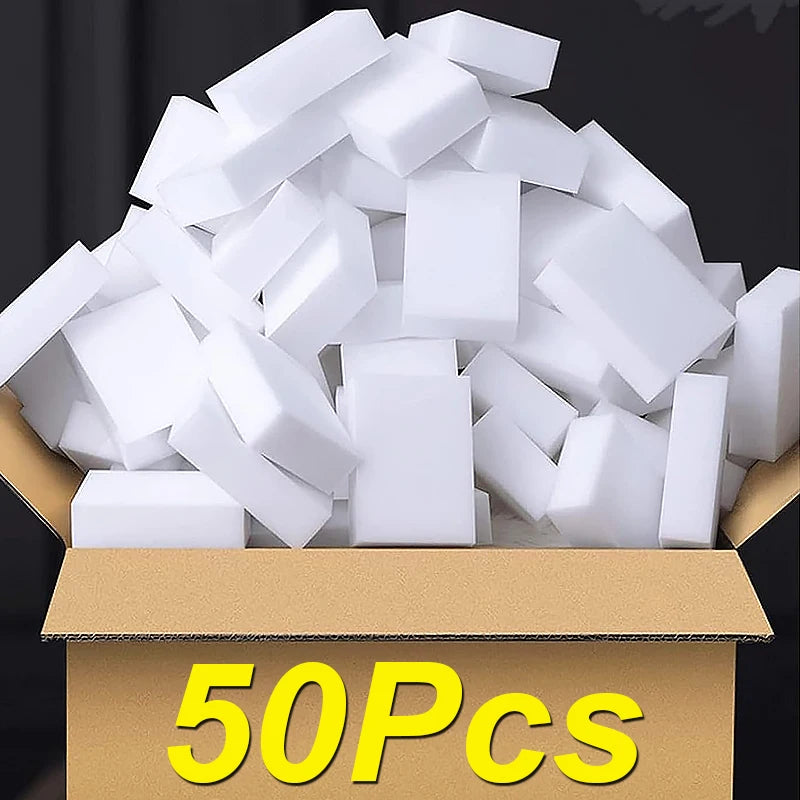 50Pcs Sponge Magic Household Dish Pot Dishwashing Cleaning Brushes Sponges for Office Kitchen Bathroom Cleaner Tools