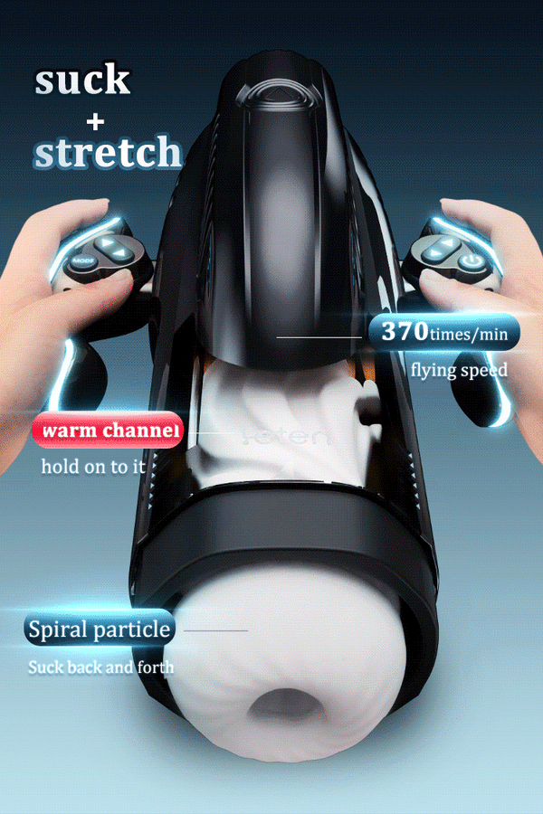 Leten® 10 Mode Blowjob High-Speed Piston Telescopic Heating Vacuum Negative Pressure Suction Auto Suction Retractable 2-in-1 Male Masturbator