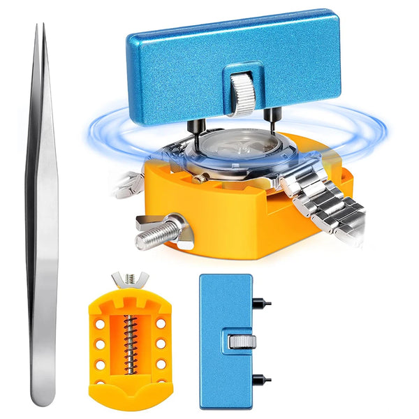 Watchmaker Repair Tool Kit Watch Opener Wrench Back Cover Remover Opening Tools for Battery Change Watch Repair Tool Suit