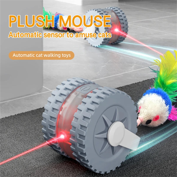 Laser Automatic Moving Pet Toy Ball Smart Cat Toys USB Rechargeable Smart Cat Toys Cat Interactive Ball Toys