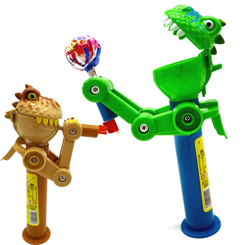 Strange New Dinosaur Lollipop Robot Creative Tricky Candy-eating Robot April Fool's Day Gift Toy