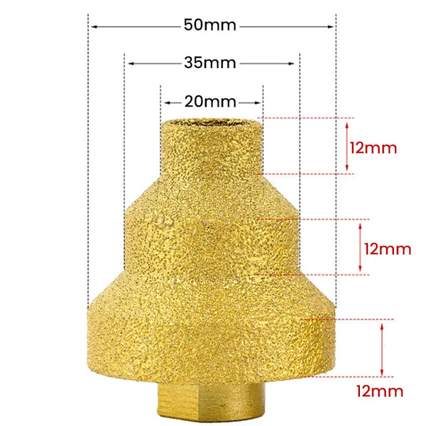 Brazed Pagoda Drill Bit M10 Brazed Diamond Tower Drill Tile Stone Rock Plate Drill Reaming Integrated Bit Diamond Tools