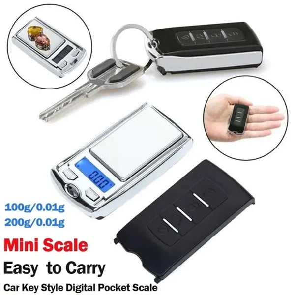 Portable Mini Digital Pocket Scales for Gold Sterling Jewelry Gram Balance Weight Electronic Scales Smart Scale for Food Tablets