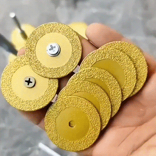 40mm Diamond Cutting Saw Disc for Dremel Rotary Tool Circular Saw Blades Abrasive Grinding Wheels Disk with Mandrel Tool