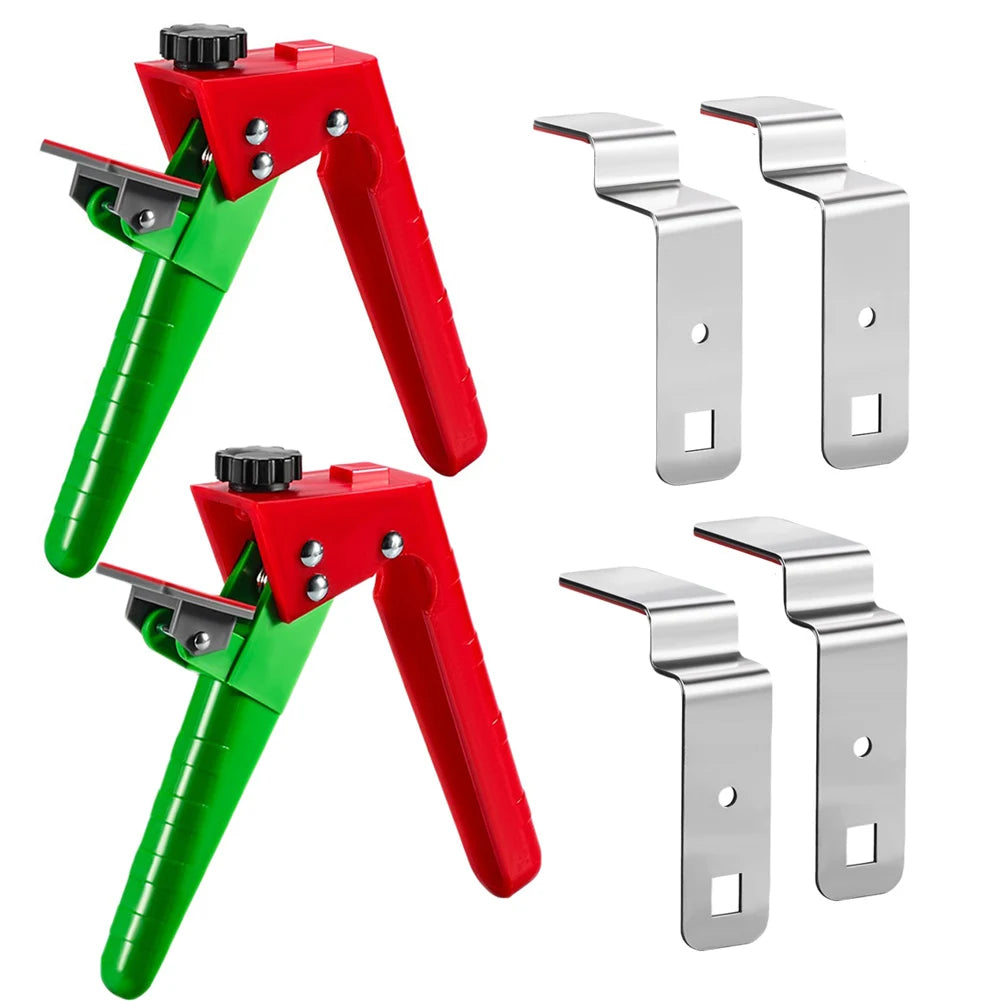 2 Sets Fixing Clamp With 4pcs Clips Home Adjustable Cabinet Drawer Fixing Clamp Installation Drawer Front Panels Clips Tools