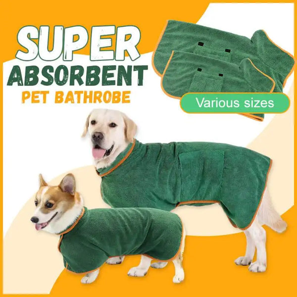 Pet Quick-Dry Bathrobe & Stylish Outings Wear Say goodbye to dampness, fear no temperature changes Retains warmth to prevent chills Suitable for all seasons