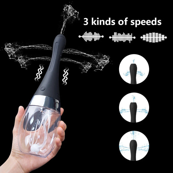 Automatic Electric Enema Cleaning Container Masturbator Anal Shower Vagina Cleaner Douche for Men Women Intimate Goods