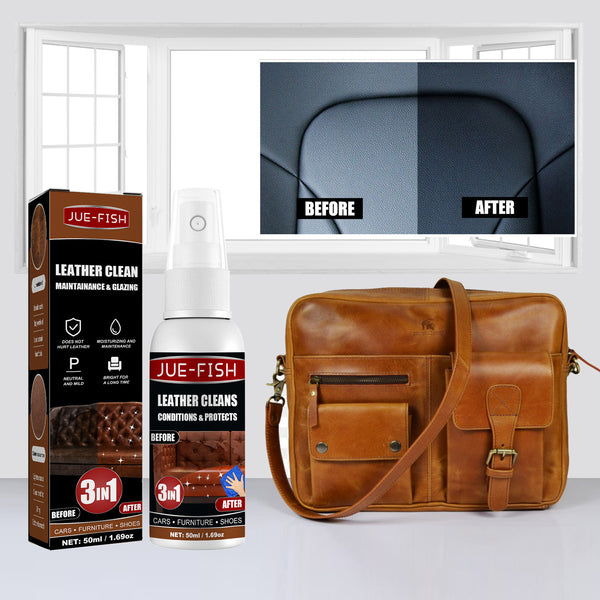 Leather Cleaner and Conditioner 3 In 1 Leather Cleaner Effective Polishing Agent Furniture Car Seat Sofa Leather Restore Cleaner