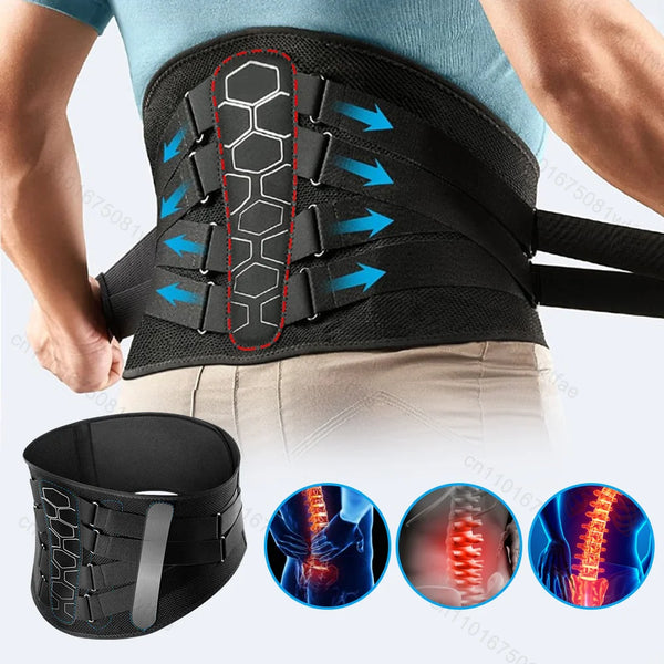 Back Braces Lumbar Pad for Relieving Back Pain Sciatica Herniated Disc Back Posture Corrector Spine Support Waist Protector Belt