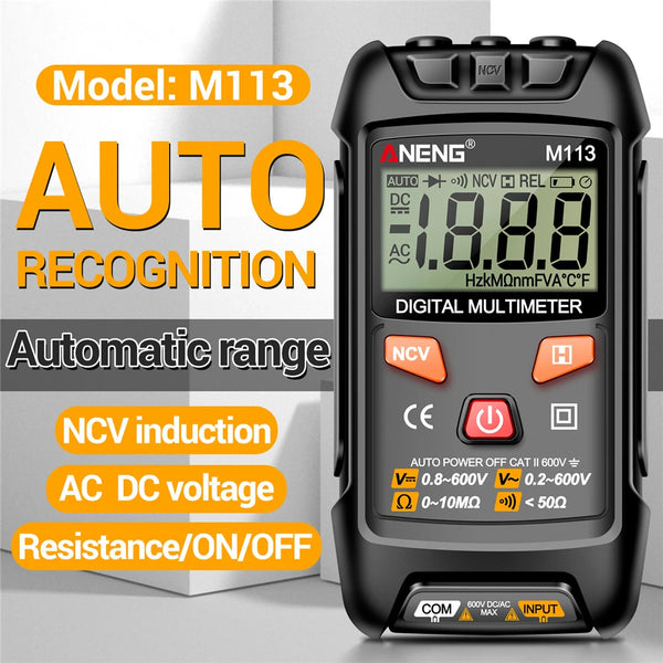 Mini Digital Multimeter AC/DC Voltage Meter 1999 Counts Multimetro Ohm NCV Electricity Tools Measuring Instruments