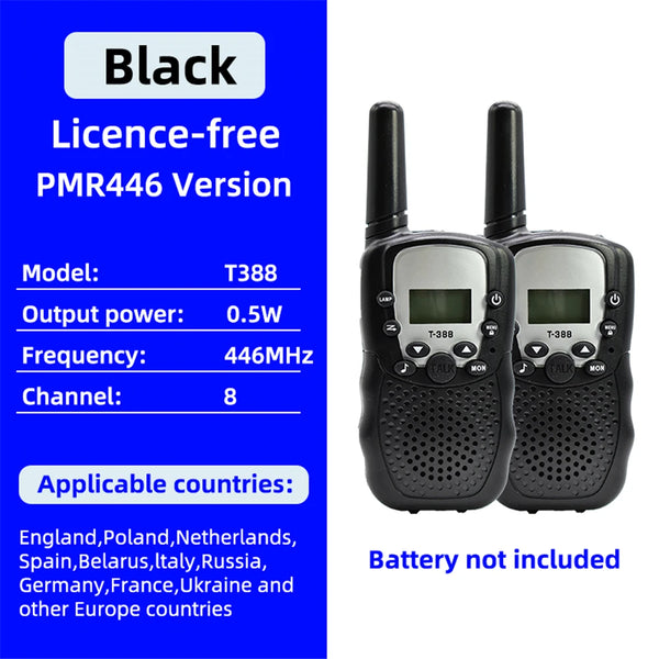 2PCS Kids Walkie Talkie Handheld Transceiver 6KM Receiver Two Way Radio Walkie-Talkie Radio Comunicador Mini Toys For Boys Girls