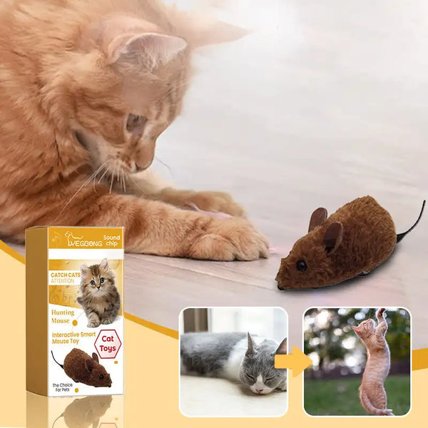 Mouse toy for Cats and Dogs Simulation Mice Battery Free Durable Indoor Cats Get High Relieve Boredom Interactive Plush Toys Pet