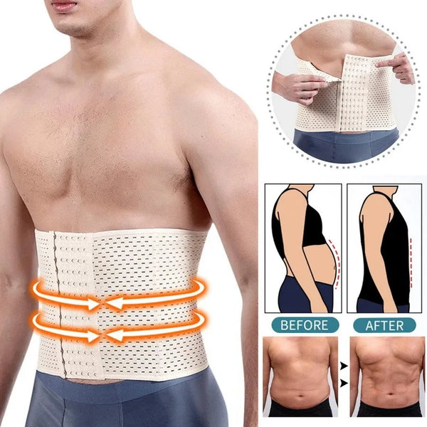 Men’s Tummy-Tuck Waist Belt · Invisible Tummy Control · Sports Lumbar Support · No more fatigue from sitting for long periods – one belt solves beer belly and lower back pain