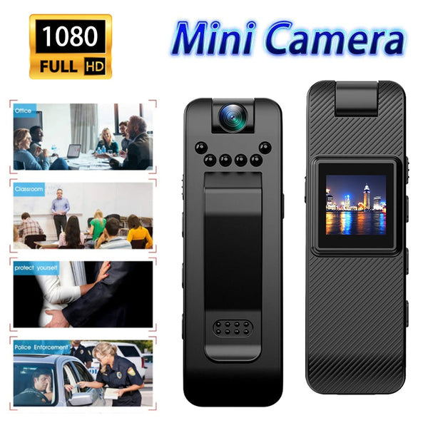 1080P Full HD Mini Camera Infrared Night Vision with LED Screen Small Bodycam Smart Security Sports DV Camcorder