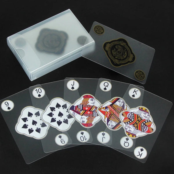 Waterproof Transparent Plastic Playing Cards 1Sets Creative Durable PVC Poker for Deck Board Game and Classic Card Games Access
