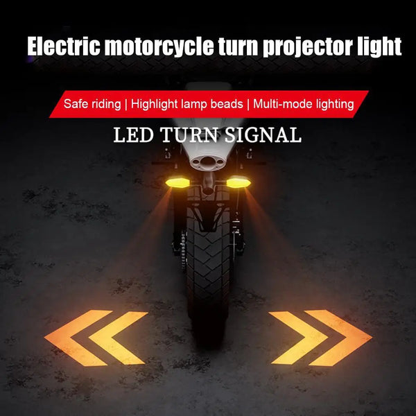 2PCS Universal Motorcycle LED Turn Signal Lamp Sequential Flowing Flash Indicator Lights Running Light