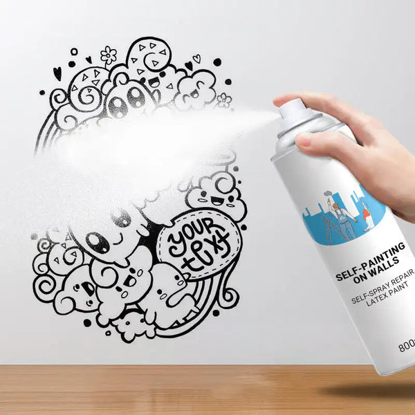 450ml Whitewall Renovation & Repair Latex Spray Paint Wall Self-Spraying Latex paint interior wall paint repair paint wall graffiti