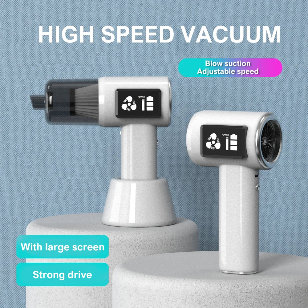 New Adjustable suction 120W 8000Pa Super Suction Wireless Handheld Vacuum Cleaner Blower 4 IN 1 Cleaner Compressor Inflator Blower Car/Home Dual Use