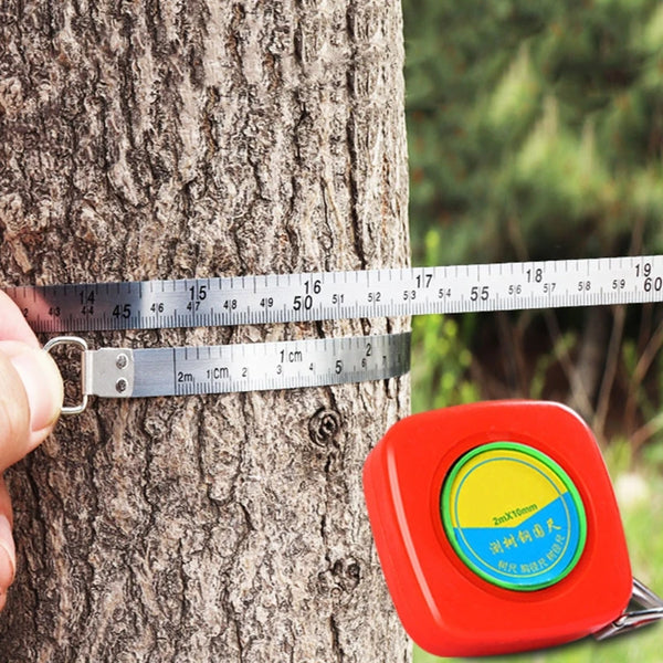 Tree Diameter Tape Measure, Soft Retractable Tape Measure 200mm Measuring Tool for Professional Gardening Tree