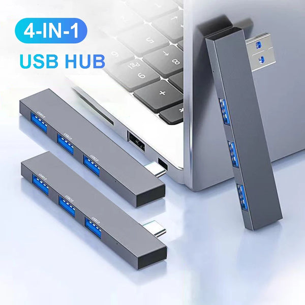 USB C HUB 3.0 Type C 3.1 4 Port Multi USB Splitter OTG Adapter For Computer Accessories