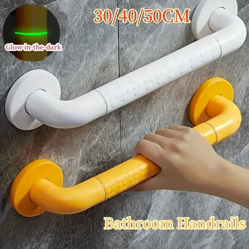 30/40/50cm Safety Anti-fall Bathroom Grip With Luminous Shower Tub Grab Bar Toilet Safe Handle Handrail Stainless Steel Towel Rack
