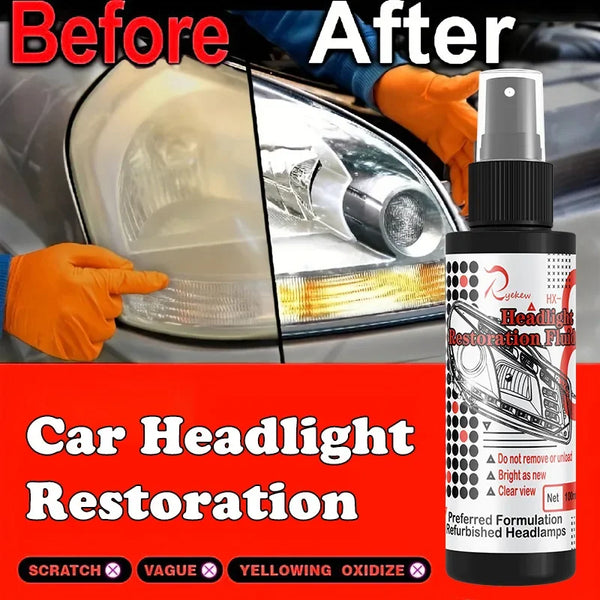 Car Headlight/Light Heavy Yellowing Wear Scratch Restorer